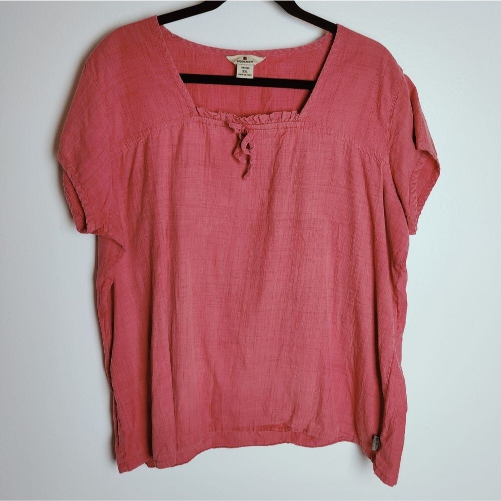 Woolrich Women's Salmon Cotton Blouse, Sz XL